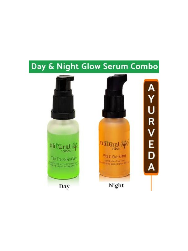 Natural Vibes Repair Glow Combo Tea Tree Vitac Serum 60ml