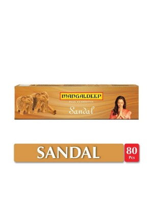 Mangaldeep Puja Tradition Premium Hand Rolled Sandal Agarbatti - 84 sticks