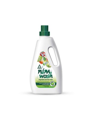 Nimwash Vegetable & Fruit Wash, 100% Natural Action Removes Pesticides & 99.9% Germs (500 ml) 