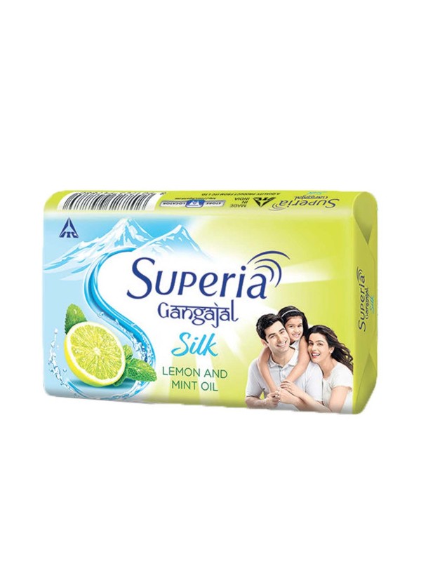 Superia Gangajal Silk Lemon & Mint Soap 100gm x (4+1 Free)