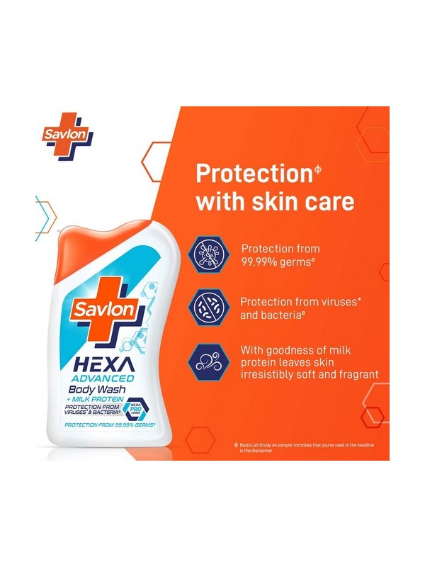 Savlon Hexa Advanced Body Wash with Milk Protein 100ml