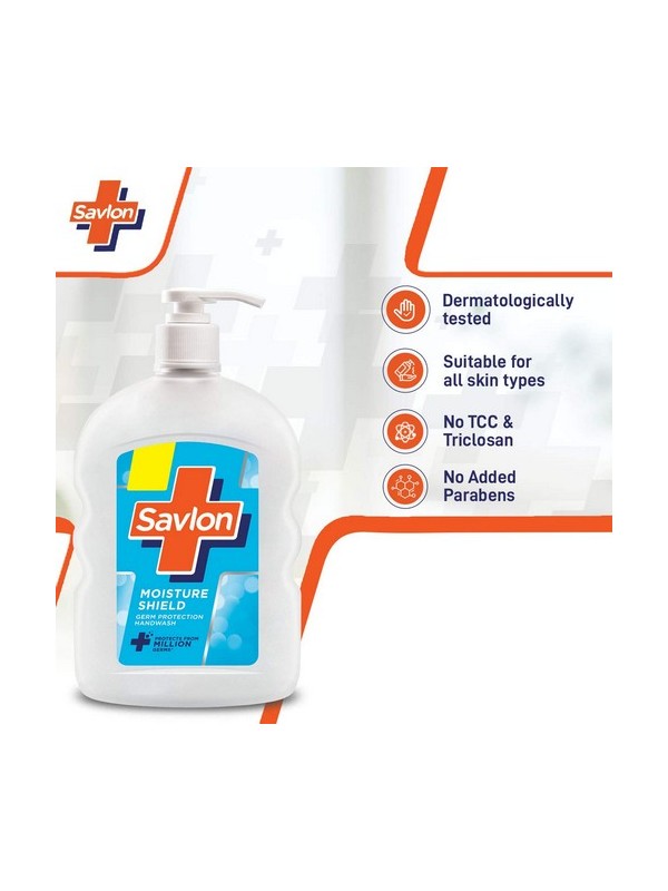 Savlon Moisture Shield Germ Protection Liquid Handwash Pump 500ml
