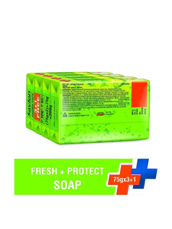 Savlon Fresh + Protect Soap 75g (Buy 3 Get 1 Free)