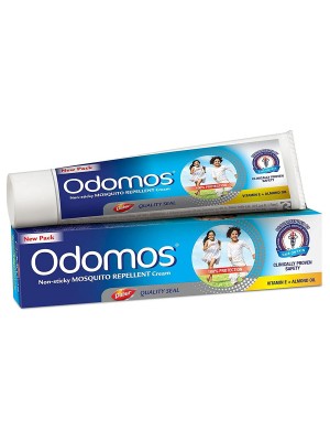 Dabur Odomos Non-Sticky Mosquito Repellent Cream (With Vitamin E & Almond) 100g
