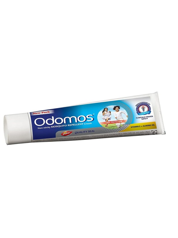 Dabur Odomos Non-Sticky Mosquito Repellent Cream (With Vitamin E & Almond) 100g