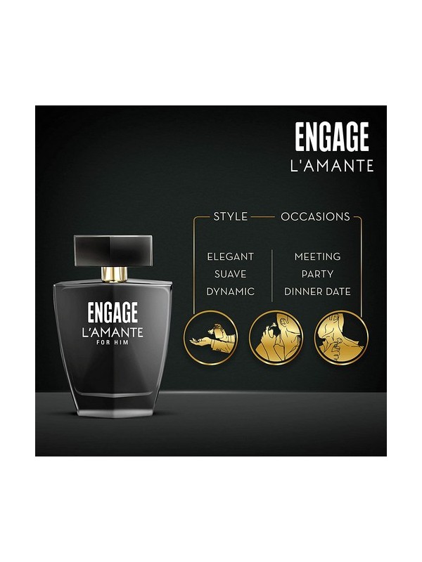 Engage L'amante Eau De Toilette Perfume for Men 75ml