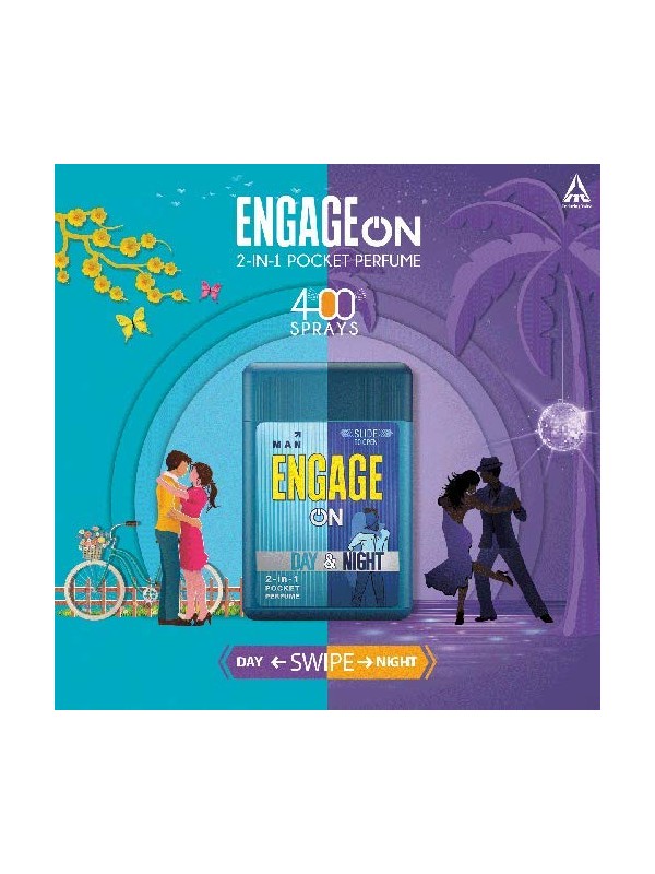 Engage Man ON Day & Night 2 in 1 Pocket Perfume 28ml 
