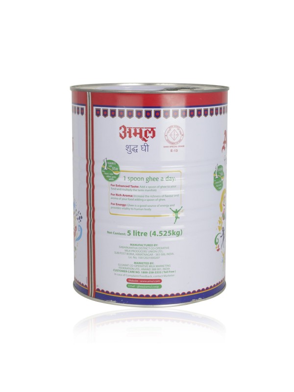 Amul Pure Ghee 5L Tin