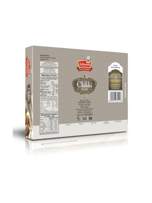 Jabsons Chikki Til Gud 240 gm