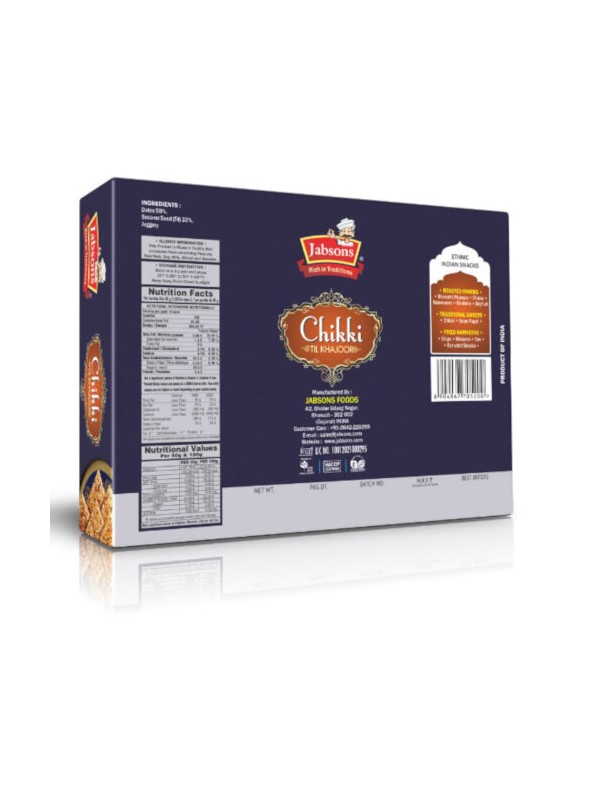 Jabsons Chikki Til Khajoor 400 gm