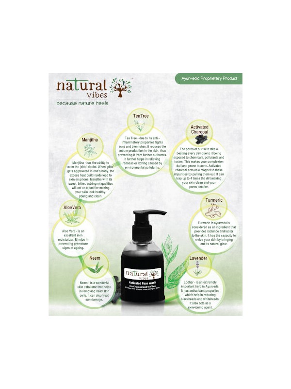 Natural Vibes Charcoal Skin Care Regime