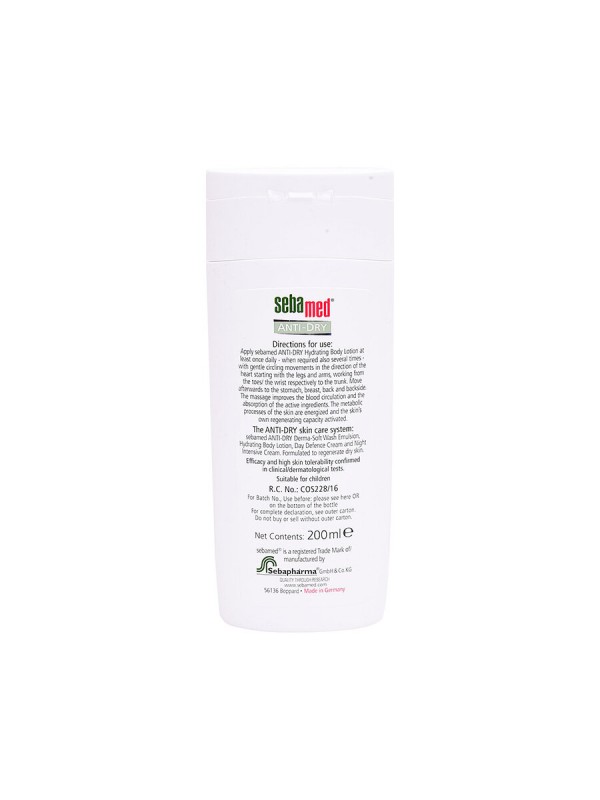 Sebamed Anti-Dry Hydrating Body Lotion, 200ml