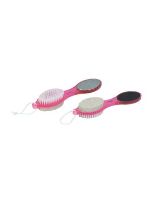 Filone 4 In 1 Foot File With Pedicure Brush - Pink - Pd01P