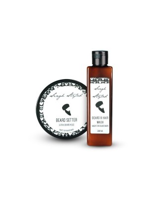 Singh Styled Beard Setter 200G And Beard Wash 200 ml - Combo