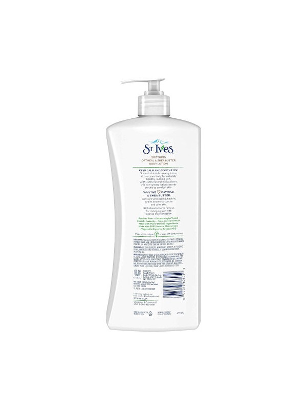 St Ives Naturally Soothing Oatmeal & Shea Butter Body Lotion, 621 ml