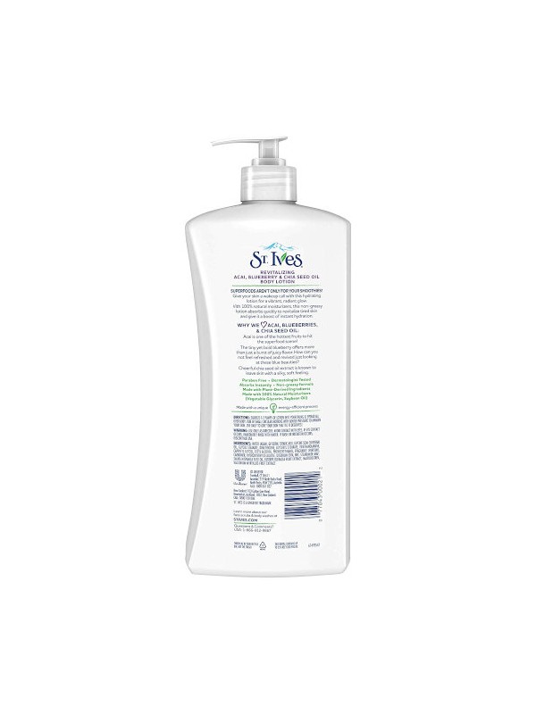 St Ives Revitalizing Acai Blueberry & Chia Seed Oil Body Lotion