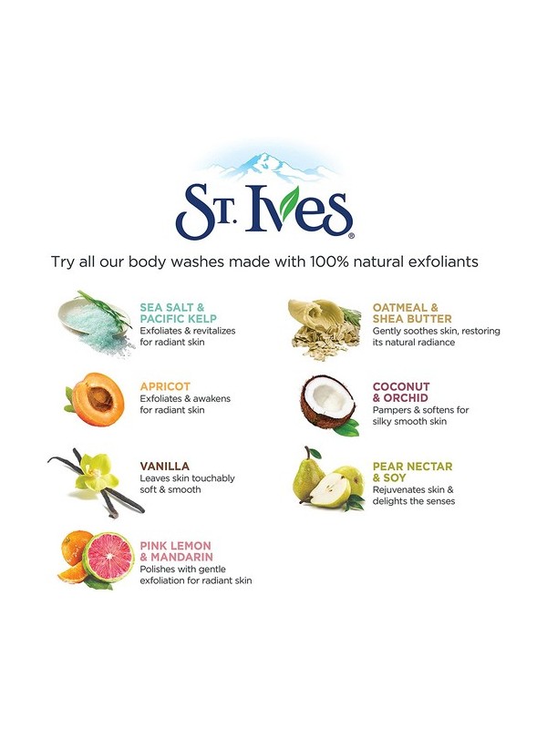 St Ives 13.5 Ounce Purifying Sea Salt Body Wash 400ml