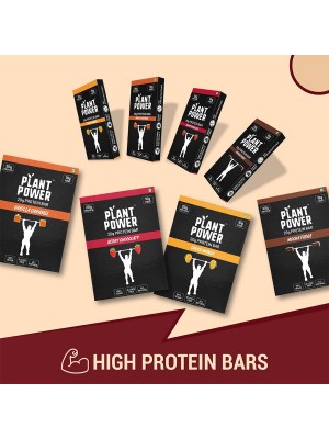 Plant Power 20 gm Protein Bars Variety Pack (4 Flavours x 6 Bars of 72g)