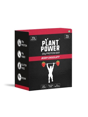Plant Power 20 gm Protein Bar - Berry Chocolaty (72g x 6)