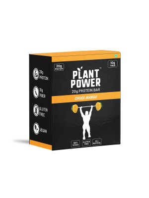 Plant Power 20 gm Protein Bar - Choco Mango (72g x 6)