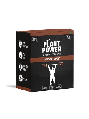 Plant Power 20 gm Protein Bar - Mocha Fudge (72g x 6)