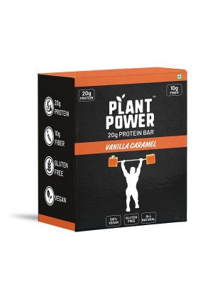 Plant Power 20 gm Protein Bar - Vanilla Caramel (72g x 6)