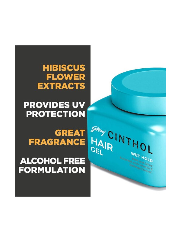 Cinthol Hair Styling Gel - Wet Hold