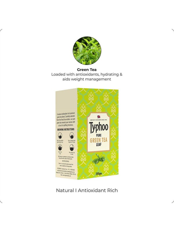Typhoo Pure Green Tea Leaf Loose (200gm)