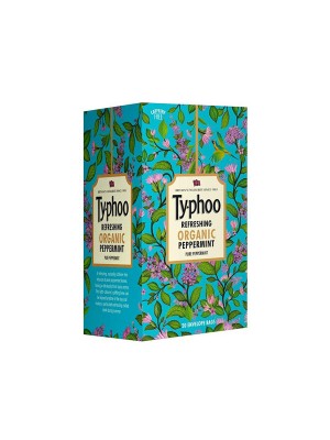Typhoo Refreshing Organic Peppermint Tea with Pure Peppermint 20 Tea Bags