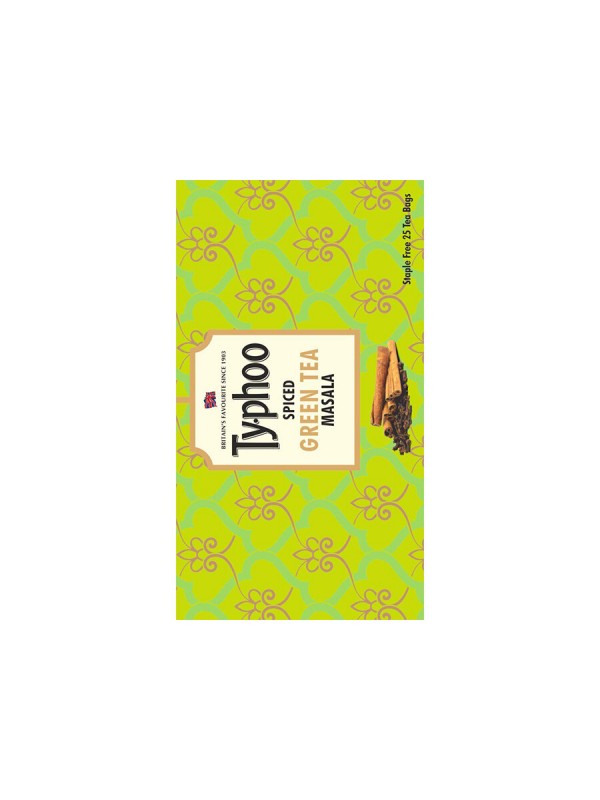 Typhoo Spiced Green Tea Bags - Masala - 25 Count