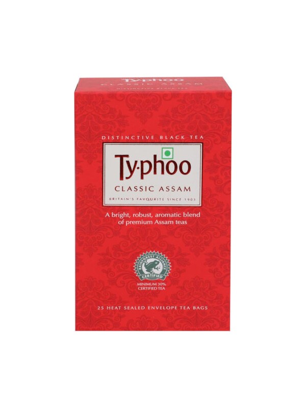 Typhoo Classic Assam Black Tea Bags Box  (25 Bags)