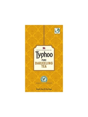 Typhoo Distinctive Darjeeling Black Tea Bags – 25 Tea Bags