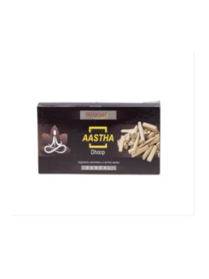 Patanjali Aastha 12 Cone Dhoop - Sandal