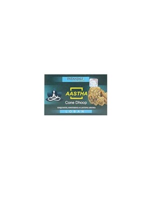 Patanjali Aastha 25 gm Cone Dhoop - Loban