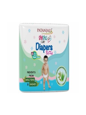 Patanjali Shishu Care Small Size Baby Diaper 11 Count