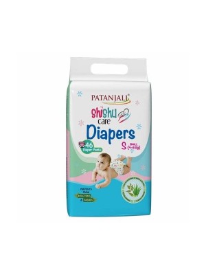 Patanjali Shishu Care Small Size Baby Diaper 46 Count