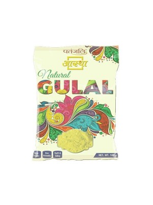 Patanjali Aastha Gulal - Yellow 