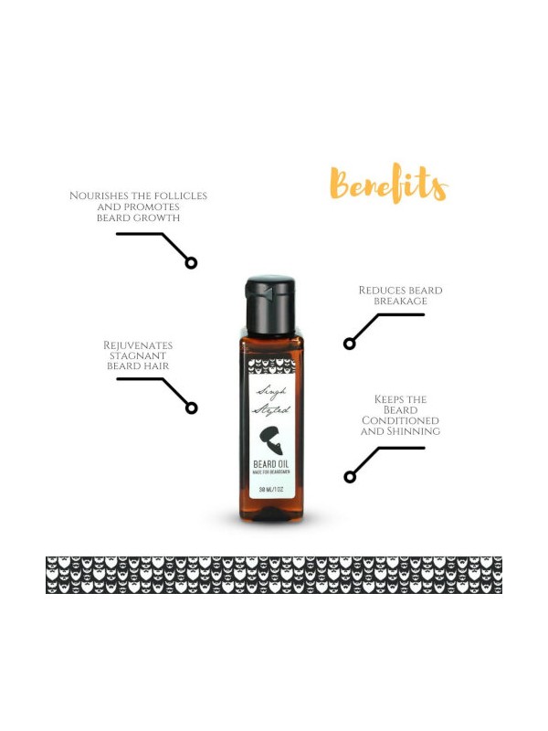 Singh Styled Beard Oil - Growth Maintain Repair - 30 ml