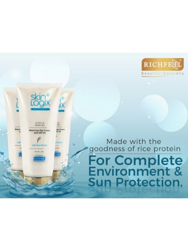 Richfeel Skin Logix Whitening Balancing Day Cream Spf 50 100 gm