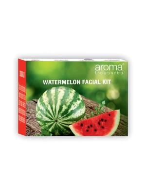Aroma Treasures Watermelon Single Time Use Facial Kit (Face Wash, Scrub Moisturising Cream, Face Gel And Face Mask)