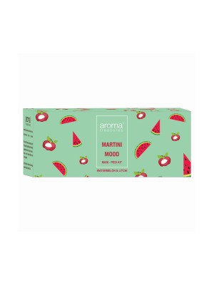 Aroma Treasures Martini Mood Mani-Pedi Kit 87 gm With Watermelon And Litchi