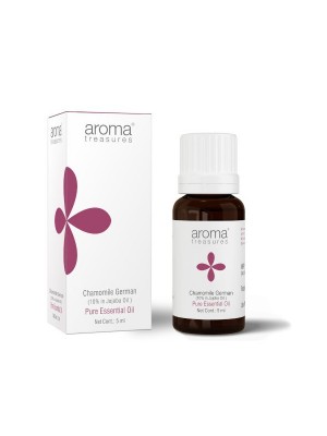 Aroma Treasures Chamomile German Essential Oil (10% In Jojoba Oil) 100% Pure & Natural 5ml