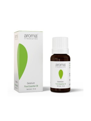 Aroma Treasures Geranium Essential Oil 100% Pure & Natural 10ml