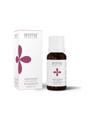Aroma Treasures Jasmine Absoulteessential Oil (10% In Jojoba Oil) 5 ml