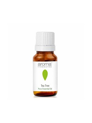 Aroma Treasures Tea Tree Essential Oil – 100% Pure Multipurpose Essential Oil for Acne Hair Skin Body Dandruff