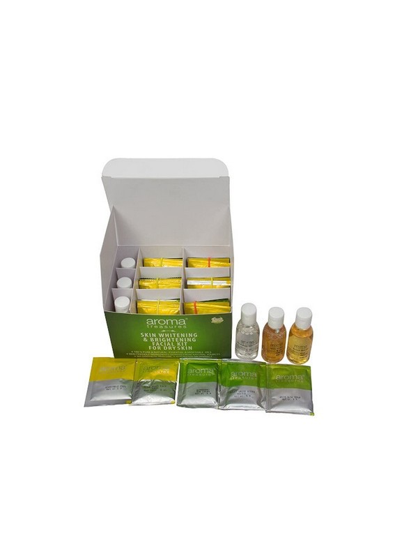 Aroma Treasures Skin Whitening & Brightening Facial Kit for Dry Skin 225 gm