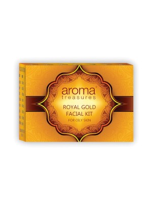 Aroma Treasures Royal Gold Facial Kit for Oily Skin 230 gm
