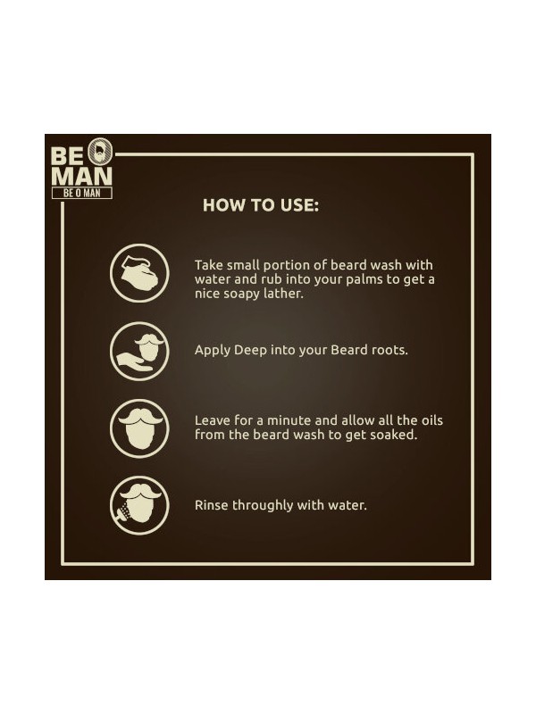 Be O Man Sensual Amber Beardwash 100ml