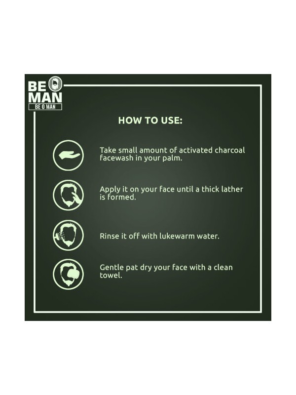 Be O Man Charcoal Facewash 100ml