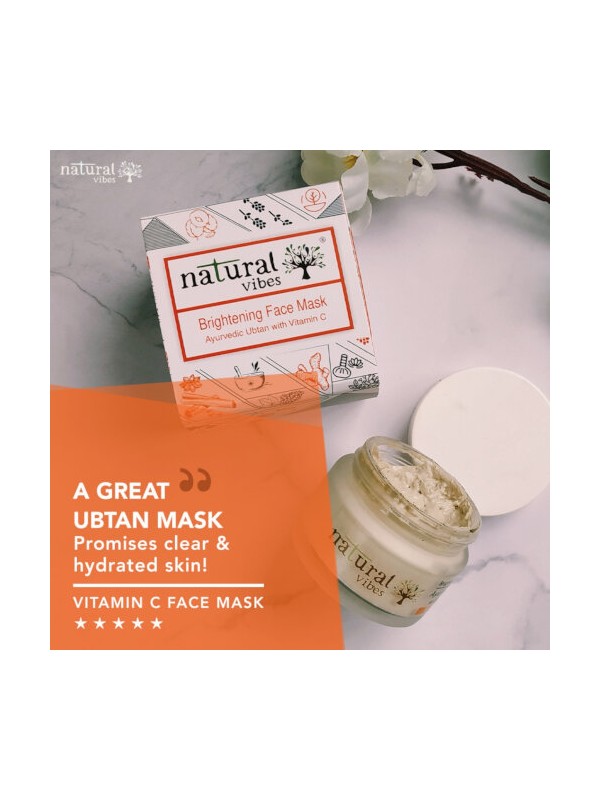 Natural Vibes Vita C Brightening Face Mask 50 gm